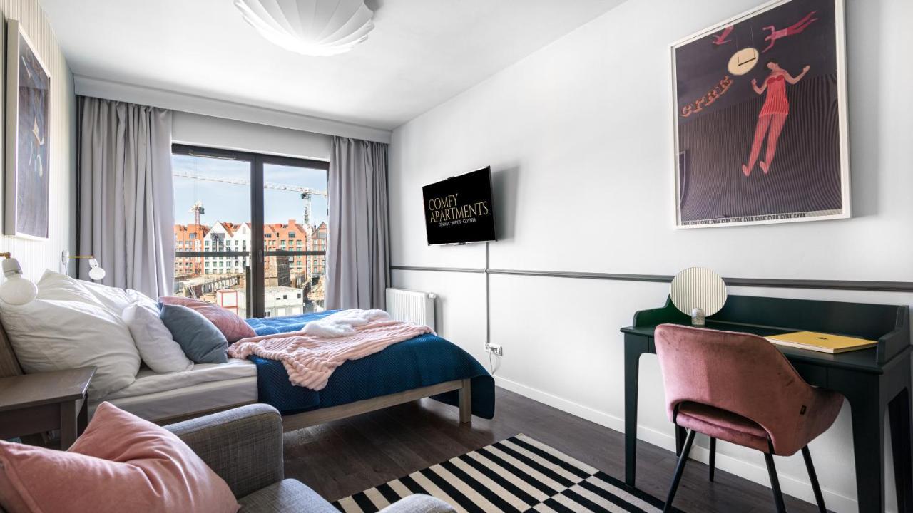 Waterlane W Oknami Na Rzeke - Marina View - Comfy Apartments Gdansk Exterior photo
